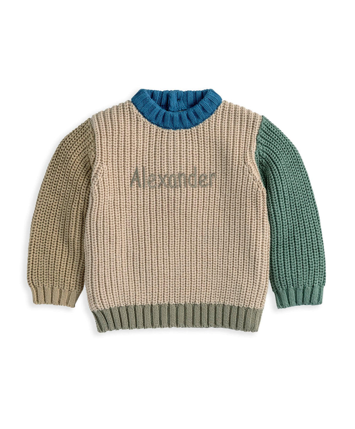 Knitted Colour Block Jumper