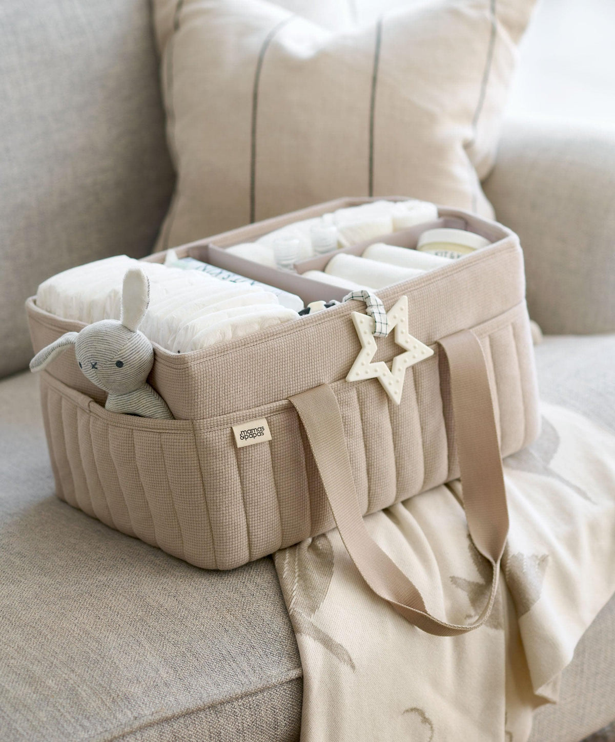 Nappy Caddy - Cashmere Waffle