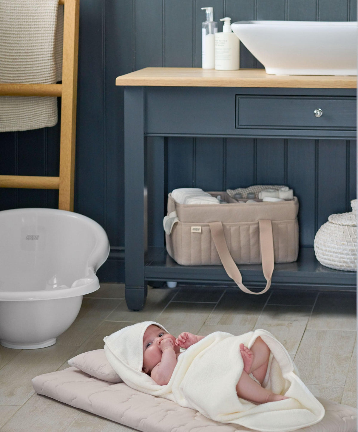 Nappy Caddy - Cashmere Waffle
