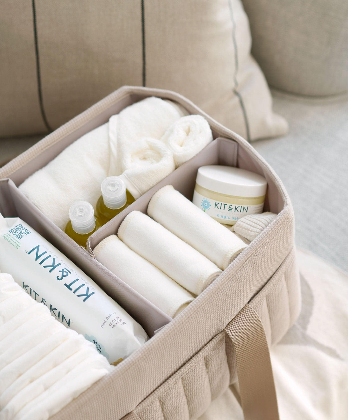 Nappy Caddy - Cashmere Waffle