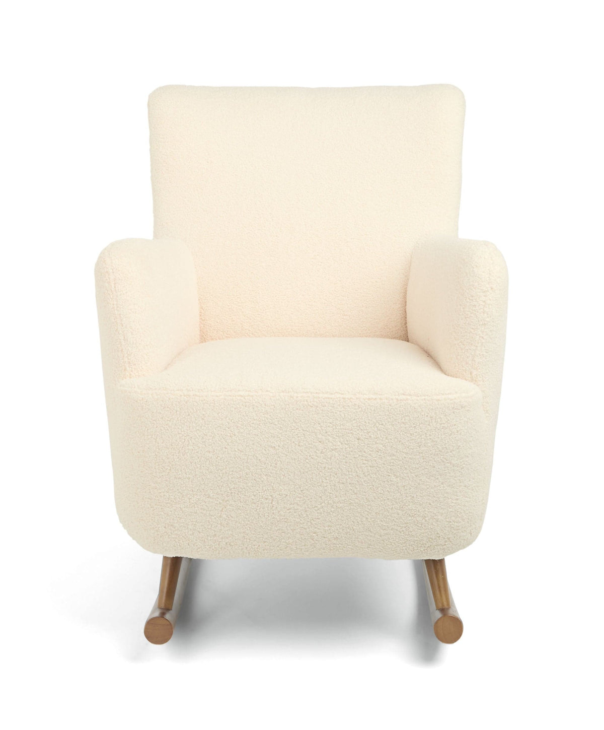 Elwood Nursing Chair & Stool - Off White Boucle