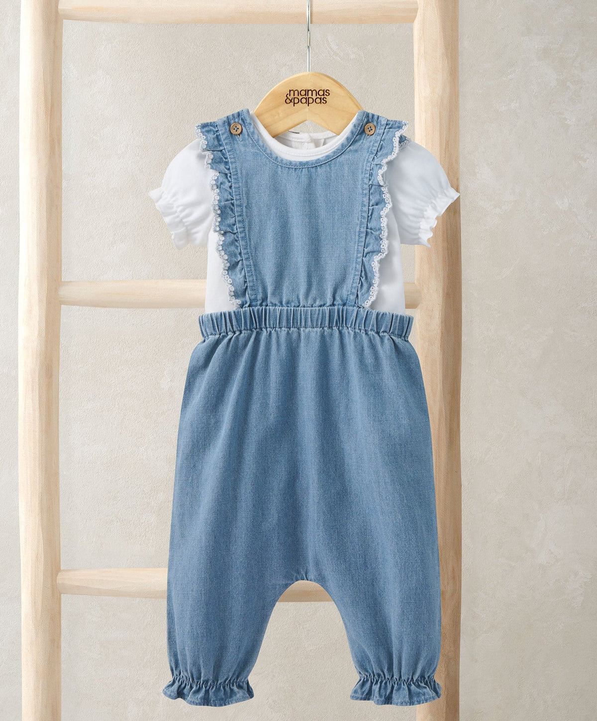 Chambray Dungarees and Bodysuit