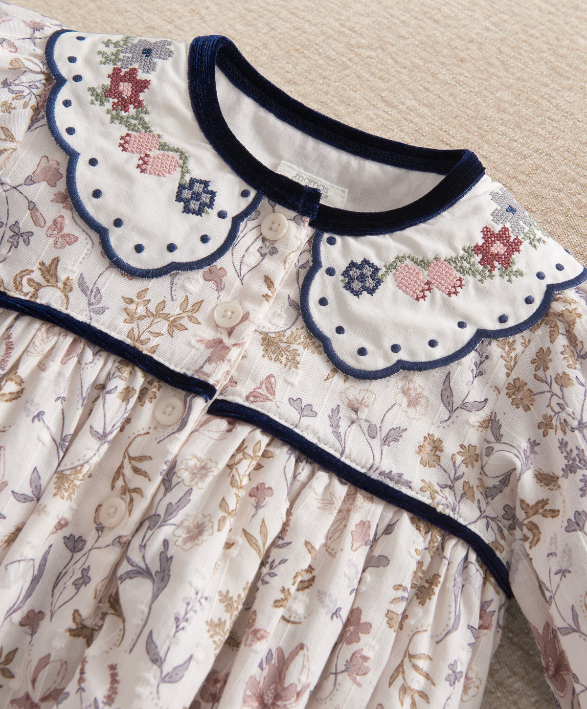 Floral Romper & Tights