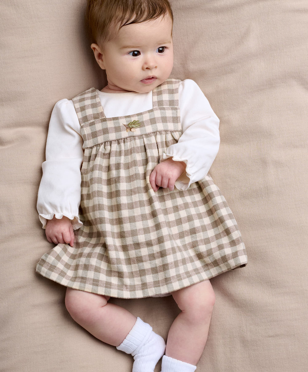 Gingham Dress & Bodysuit Set