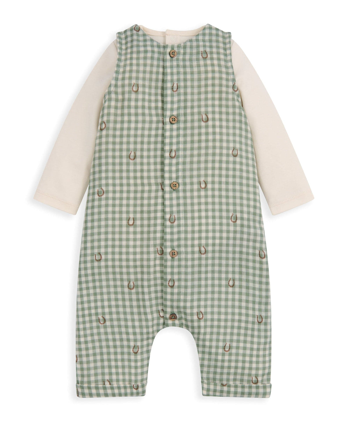 Gingham Romper and Bodysuit