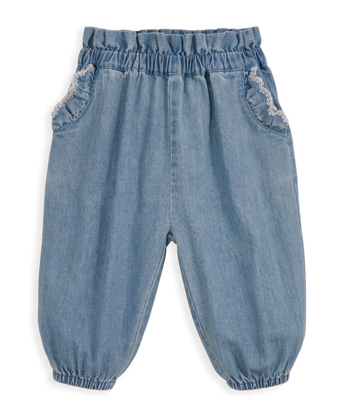Knitted Waistcoat and Denim Trousers
