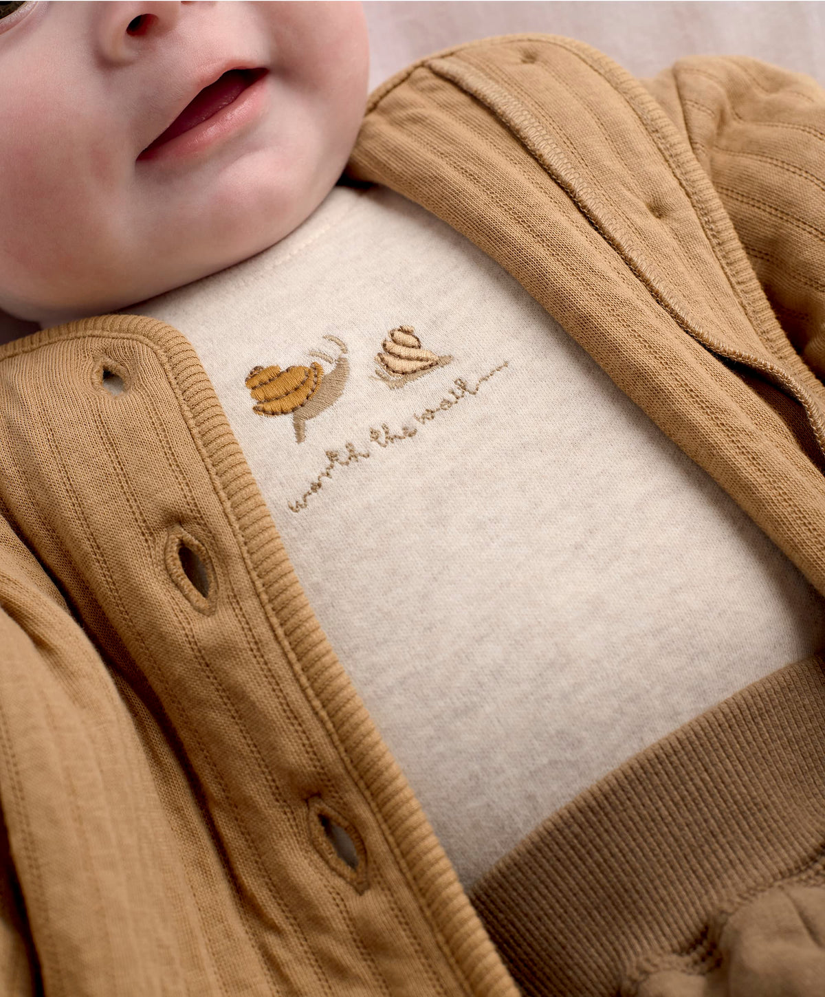Snail Quilted Jacket & Joggers Set