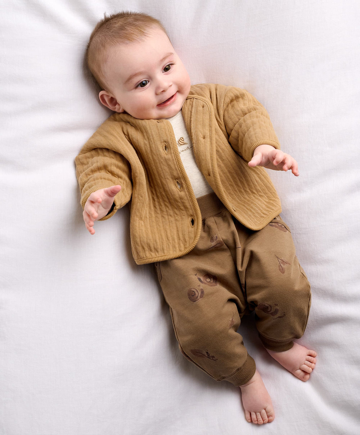 Snail Quilted Jacket & Joggers Set