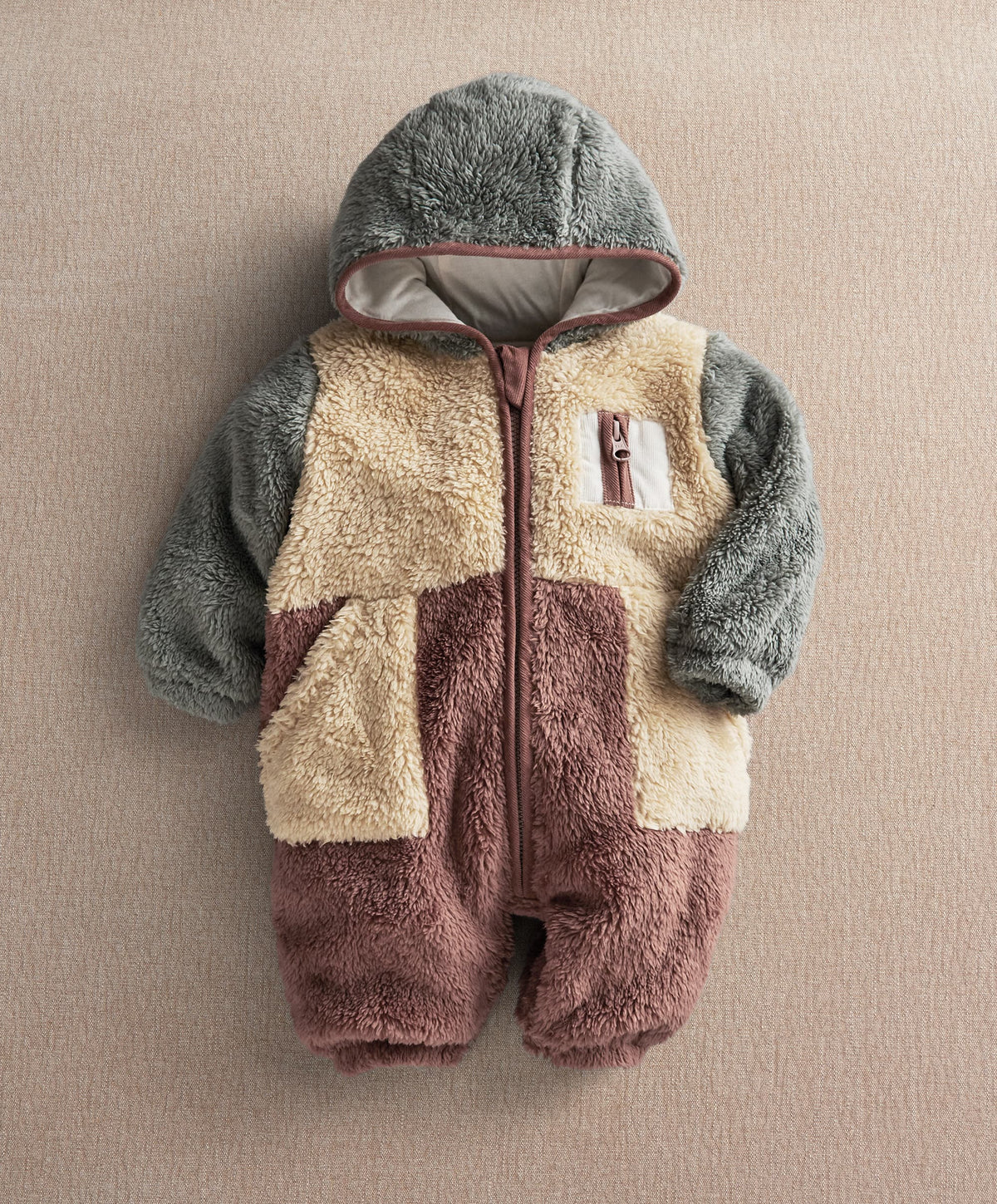 Colour Block Pramsuit