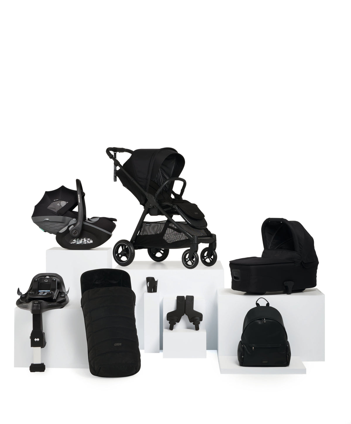 Flip XT³ Pushchair Bundle with Maxi-Cosi Pebble Slide Pro Car Seat & Base (8 Pieces) - Ink