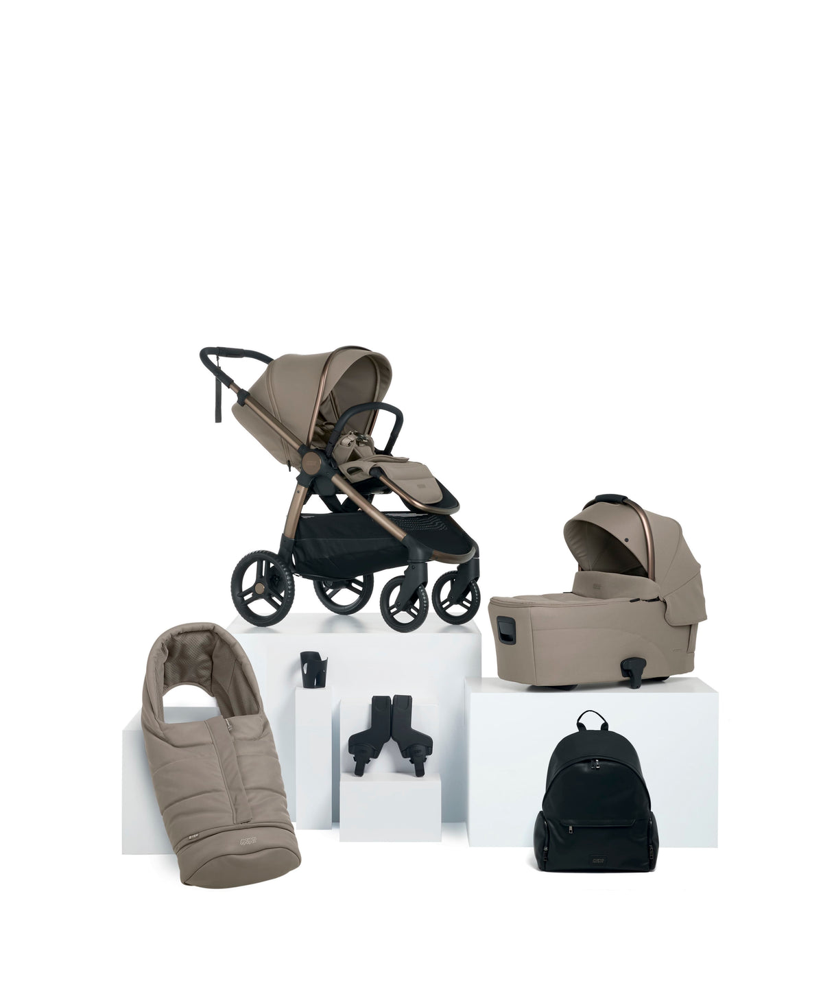Ocarro 2 Essential Pushchair Bundle (6 Pieces) - Oatmeal