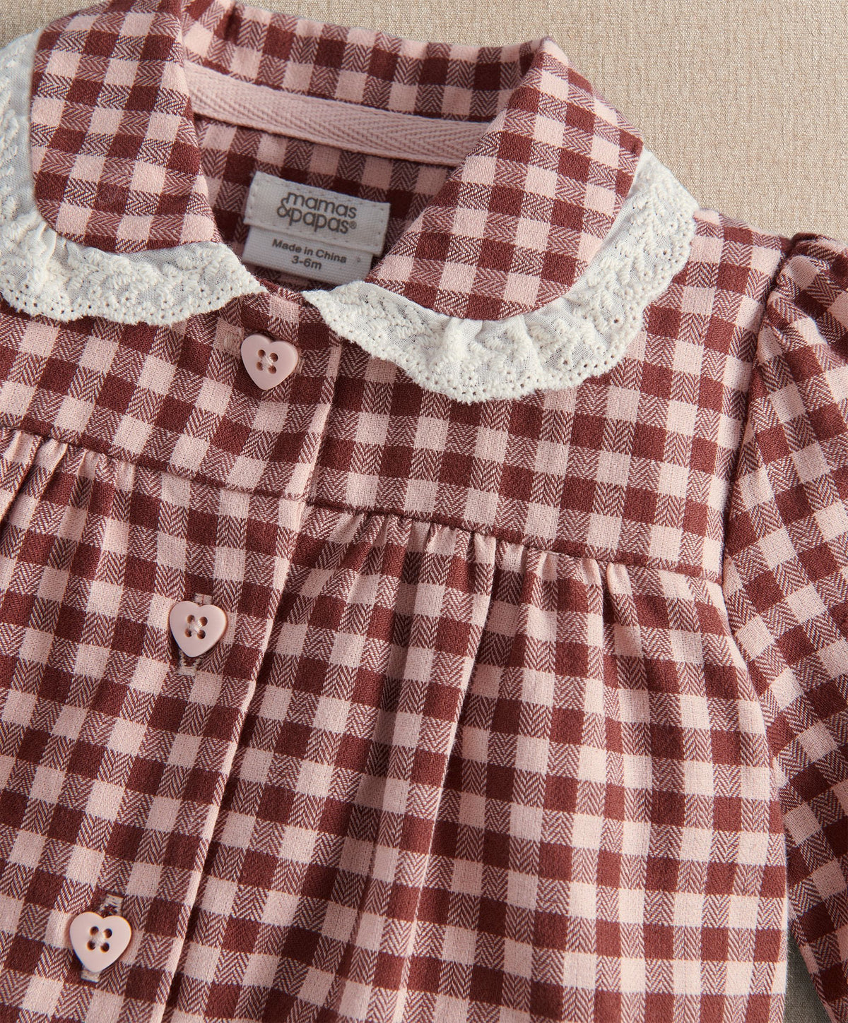 Collared Gingham Pyjama Set