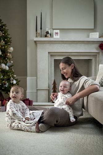 Santa Christmas Print Pyjamas
