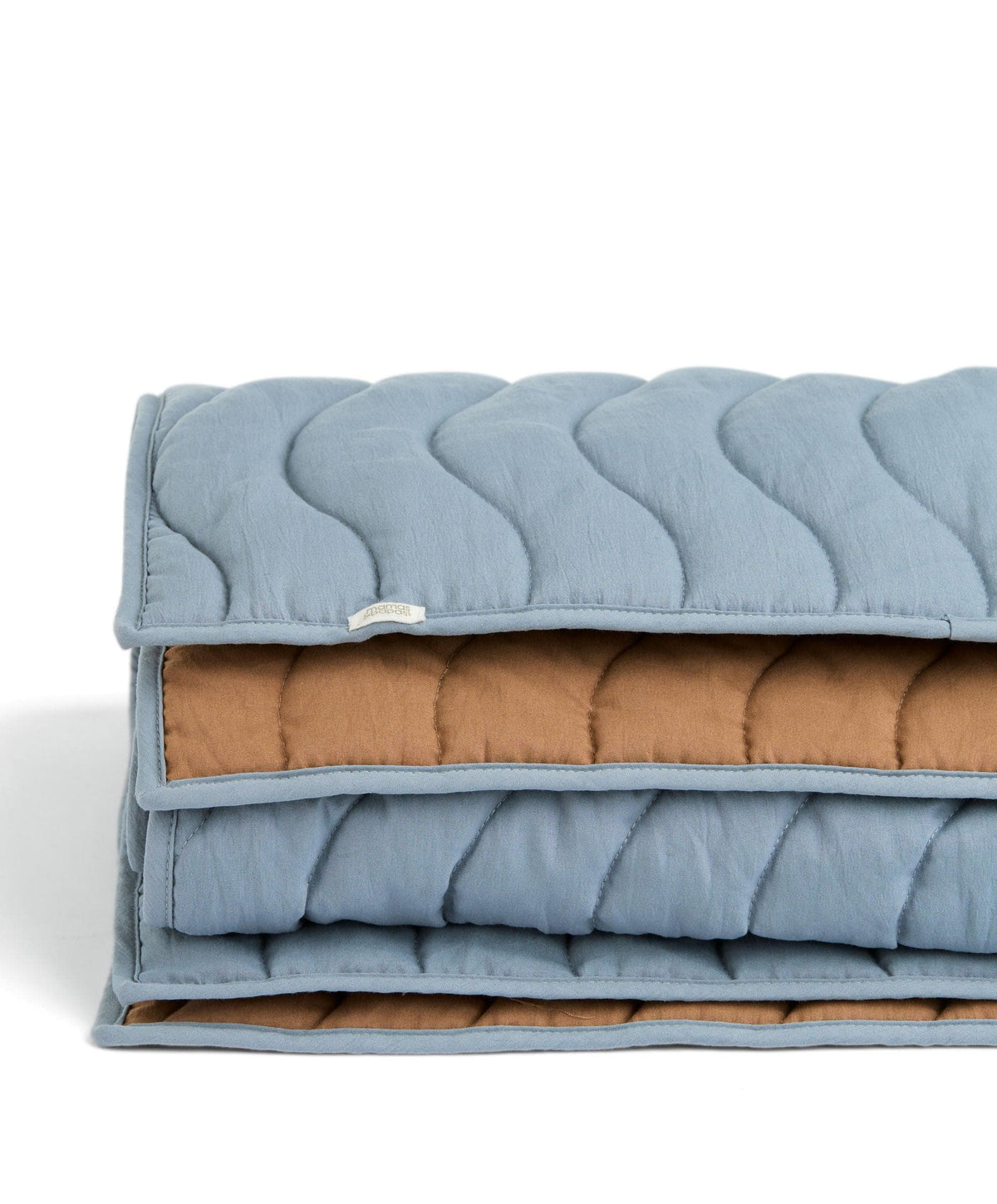 Baby Quilt (3.0 Tog) - Blue Mustard Wave