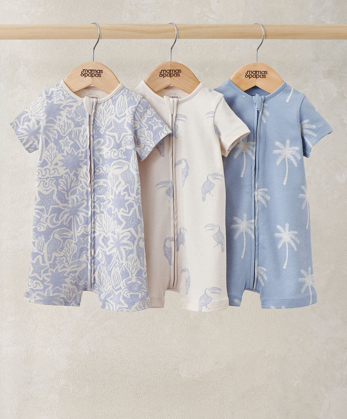 Toucan Rompers (Pack of 3)
