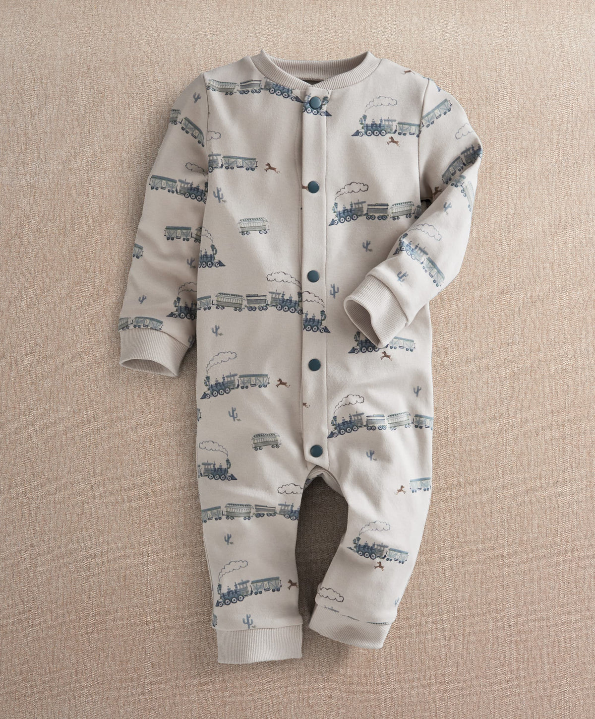 Train Long Sleeve Romper