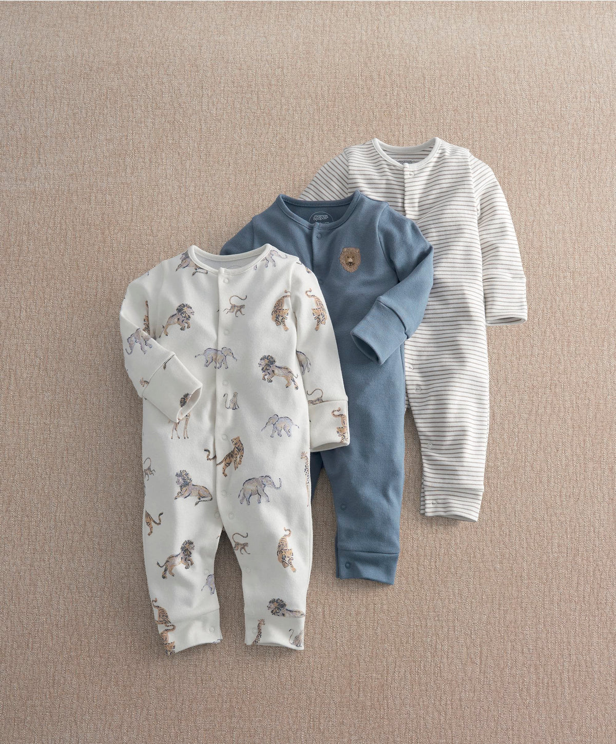 Safari Adventures Rompers (Pack of 3)