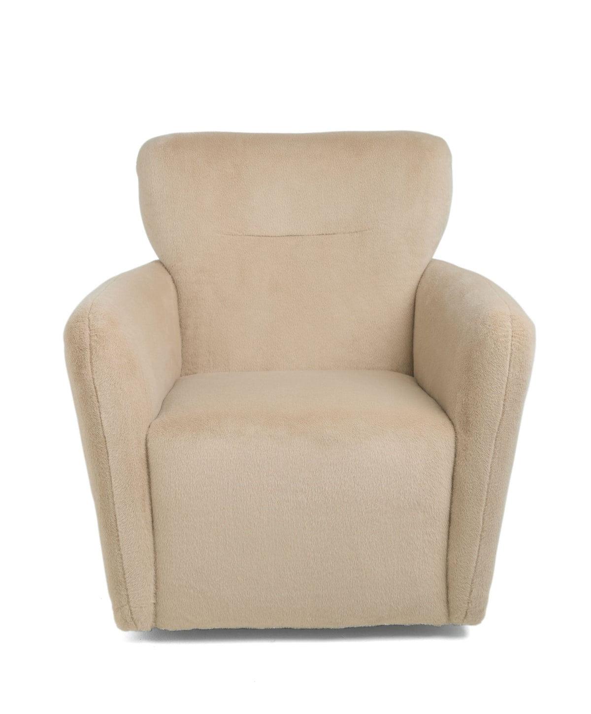 Settle Nursing Chair & Stool - Almond Sherpa