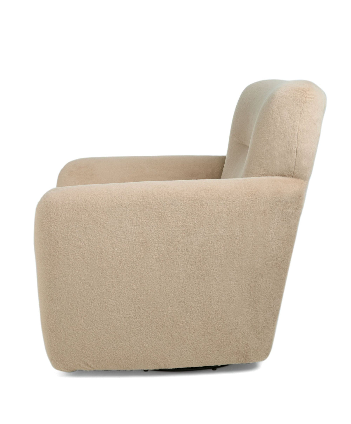 Settle Nursing Chair & Stool - Almond Sherpa