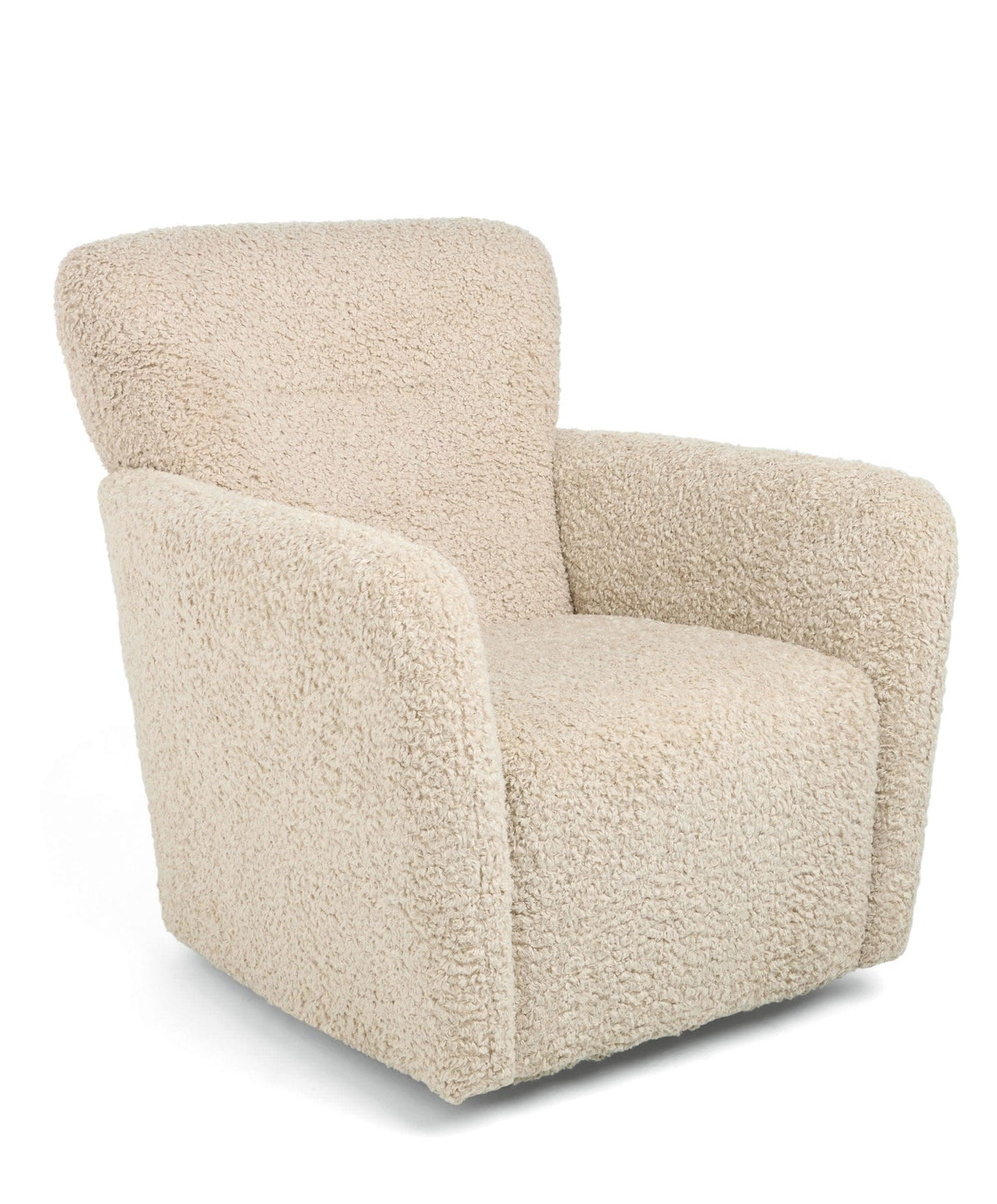 Settle Swivel Nursing Chair & Stool - Biscuit Teddy