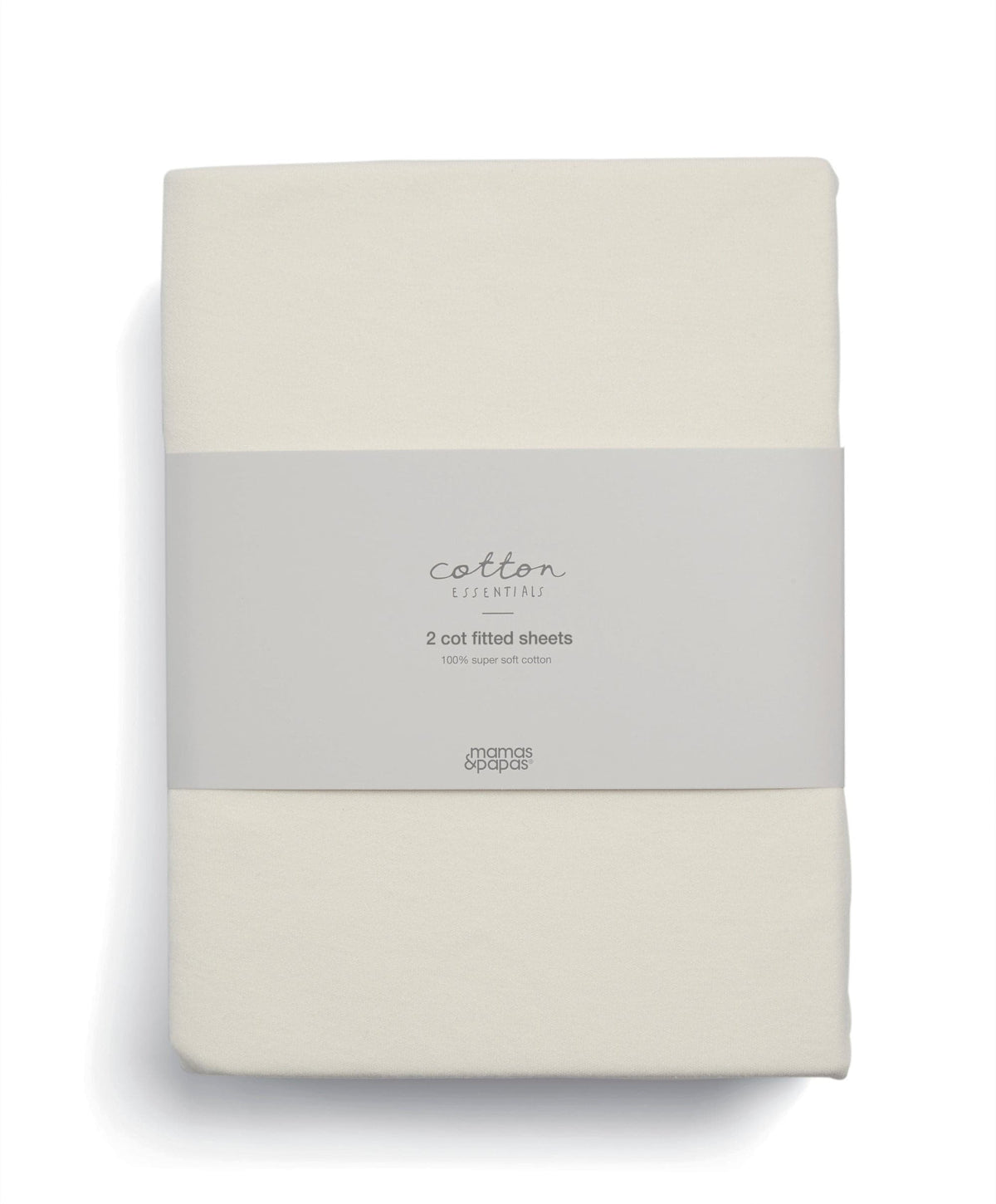 Cot Fitted Sheets (2 Pack) - Cream