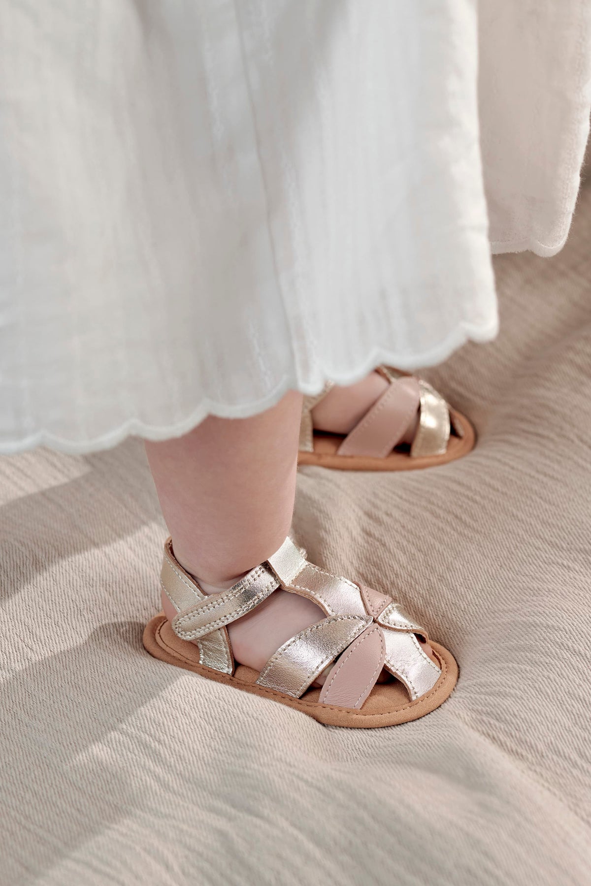 Gold Metallic Sandals