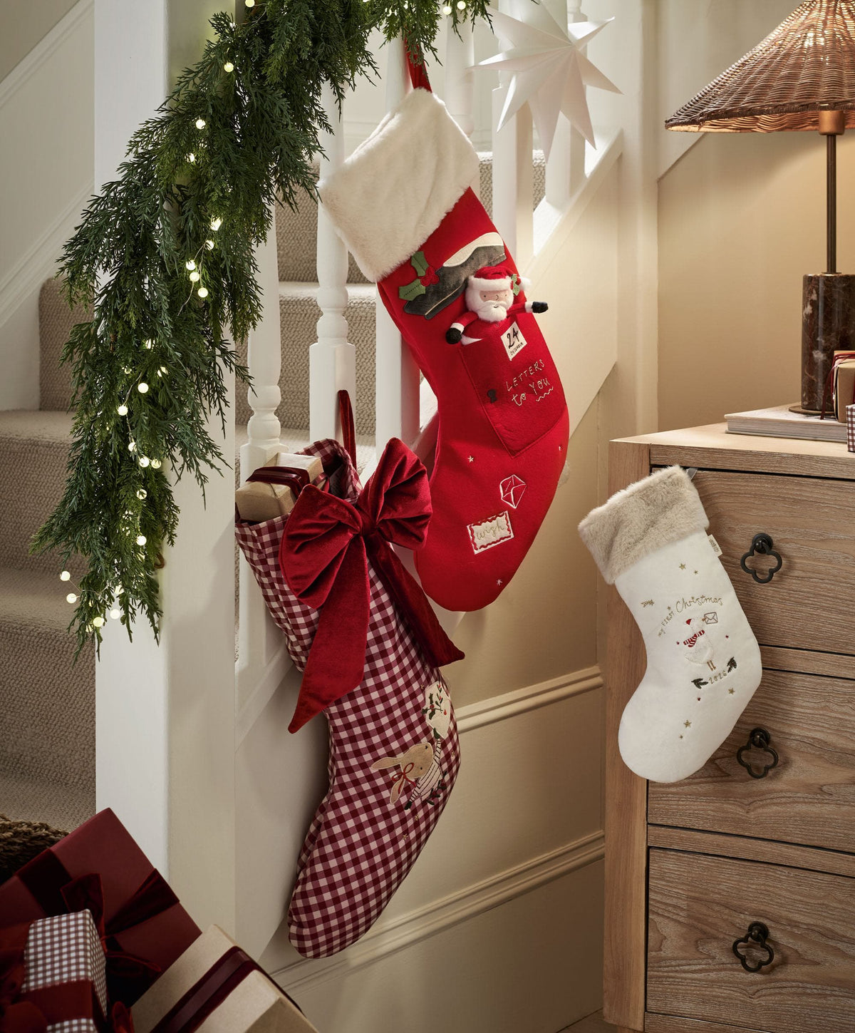Large Christmas Santa Stocking