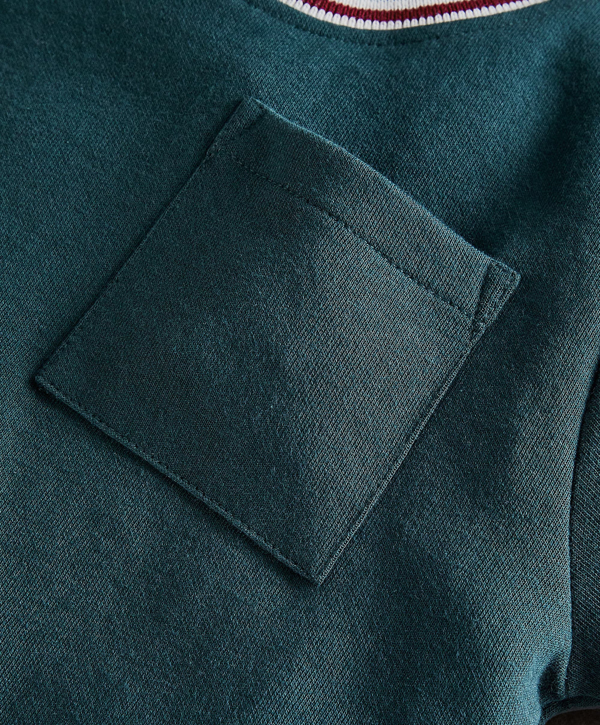 Rib Collar T-Shirt