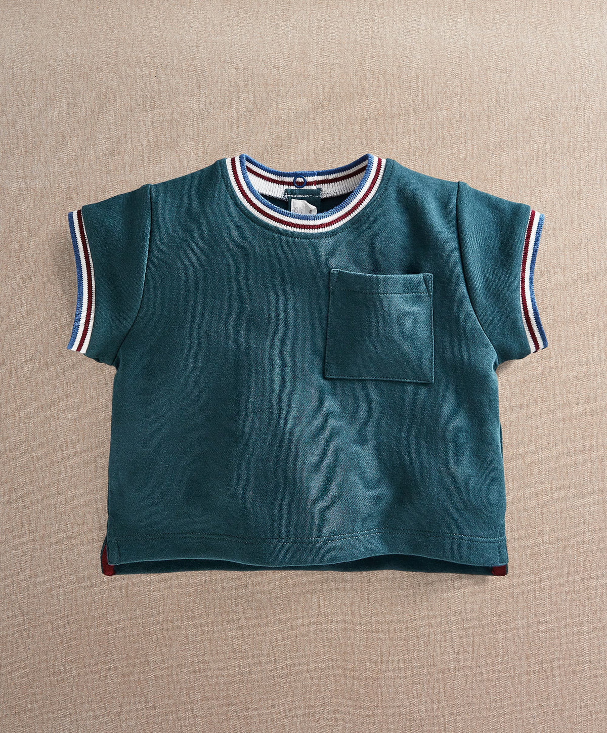 Rib Collar T-Shirt