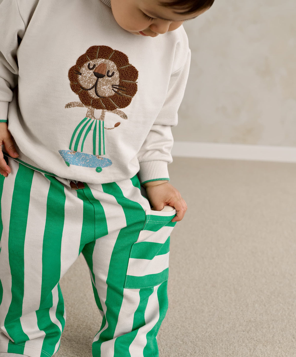 Green Stripe Trouser