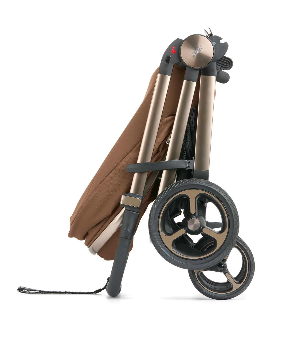 Vardo Complete Pushchair Bundle with Cybex Cloud T Plus  i-Size Rotating Baby Car Seat & Base (9 Pieces) - Nutmeg