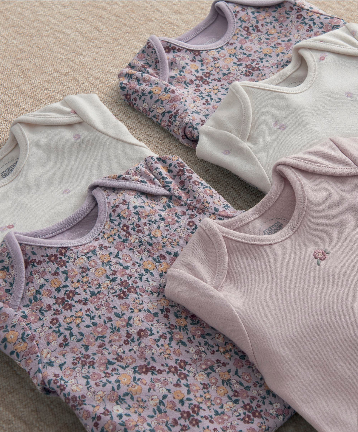 Vintage Floral Bodysuits (Pack of 5)