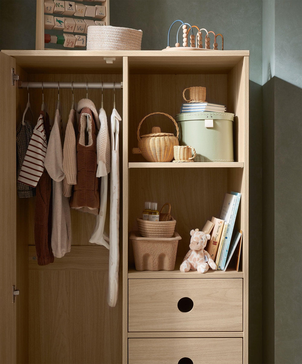 Oska Wardrobe - Oak