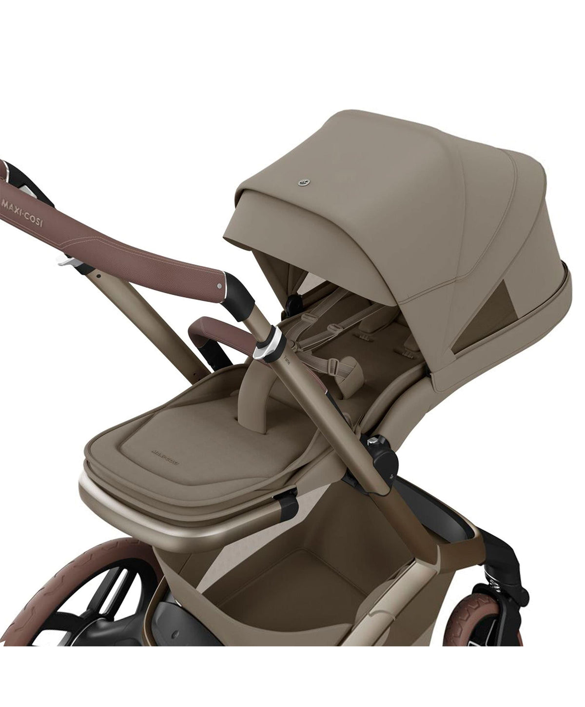 Maxi-Cosi Fame Ultimate Pushchair Bundle with Pebble Slide Pro Car Seat & Base - Oak Truffle