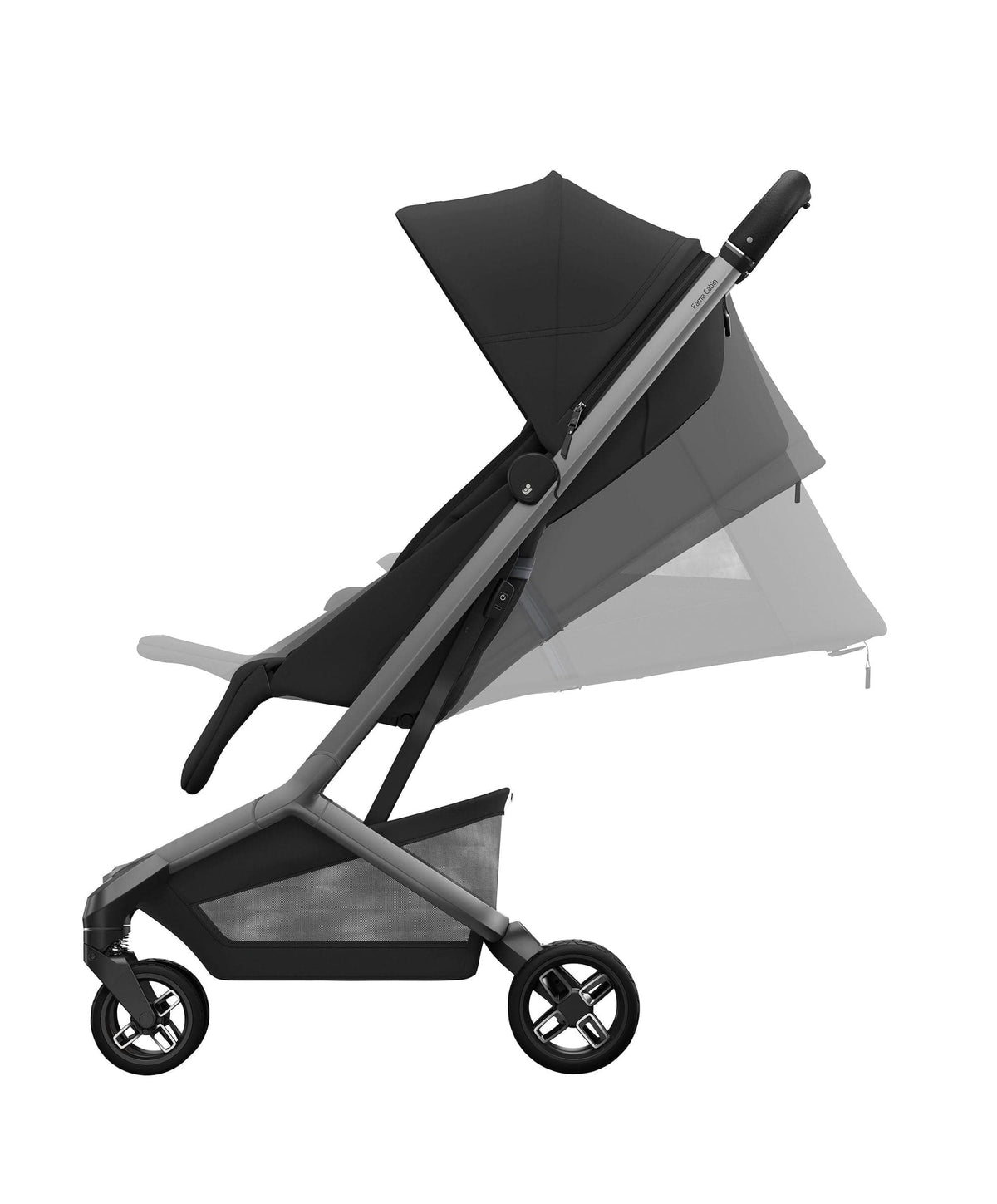 Maxi-Cosi Fame Cabin Pushchair Bundle with Maxi-Cosi Coral Slide Pro Car Seat & Base (5 Pieces) - Oynx Black