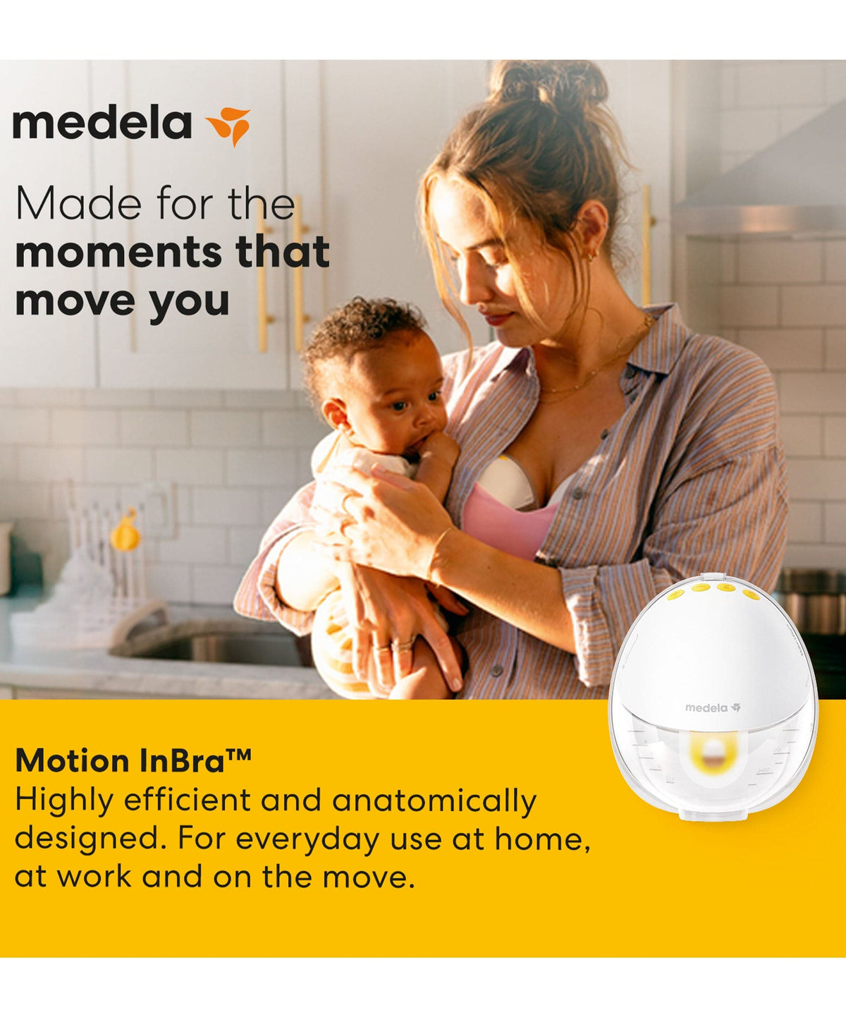 Medela Motion InBra™ Single Electric Wearable Breast Pump