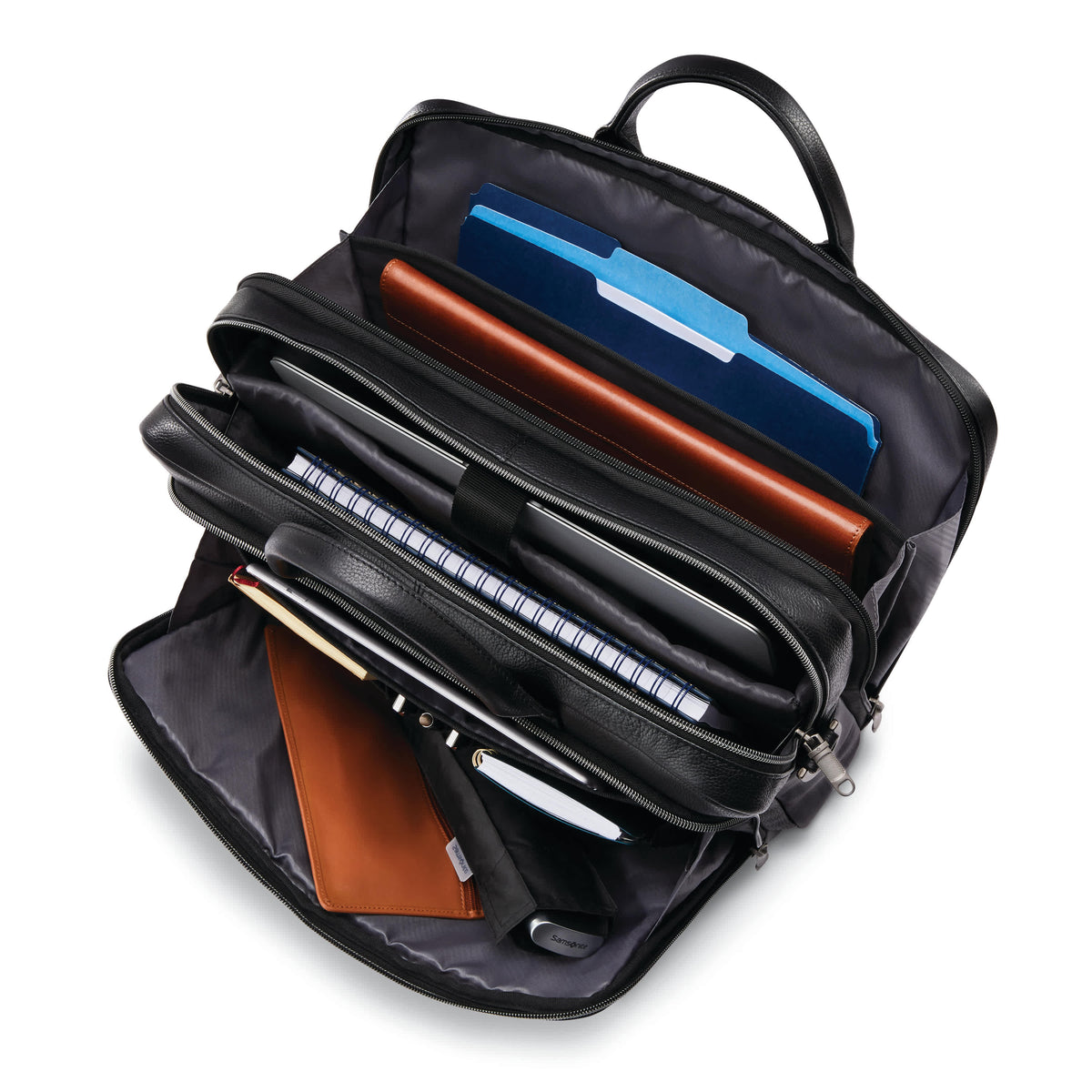 Samsonite Classic Leather Softside Toploader - Bags