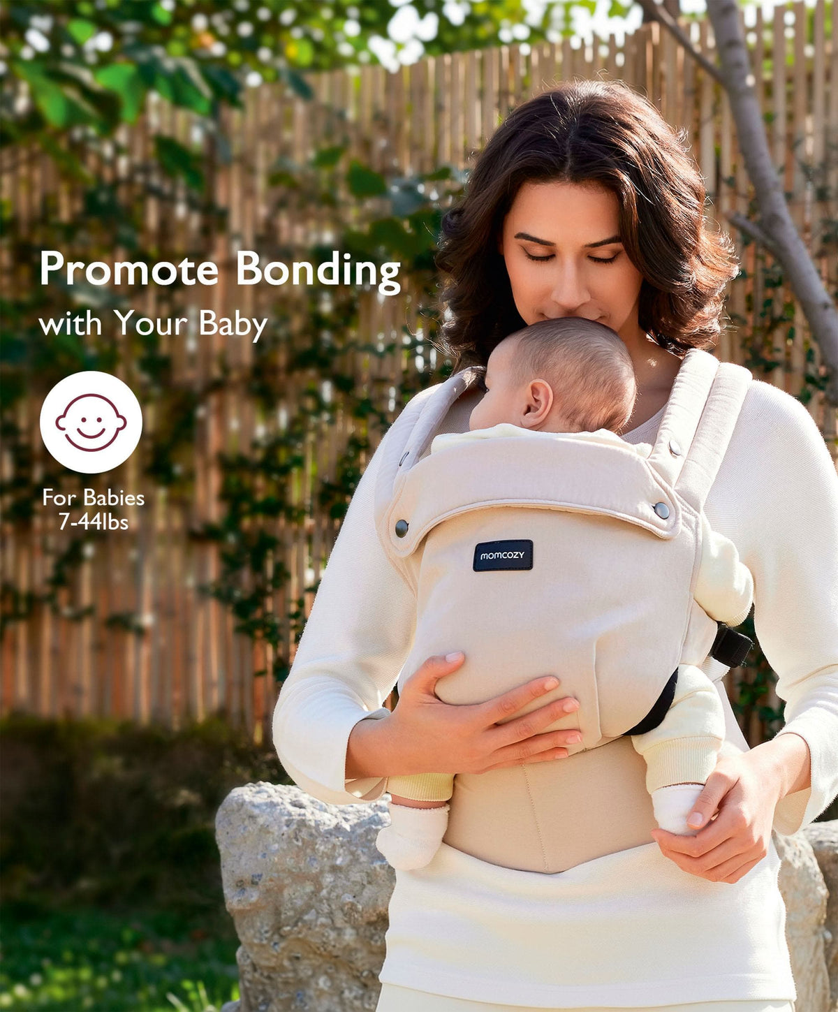 Momcozy Baby Carrier 3M+ Cotton - Khaki