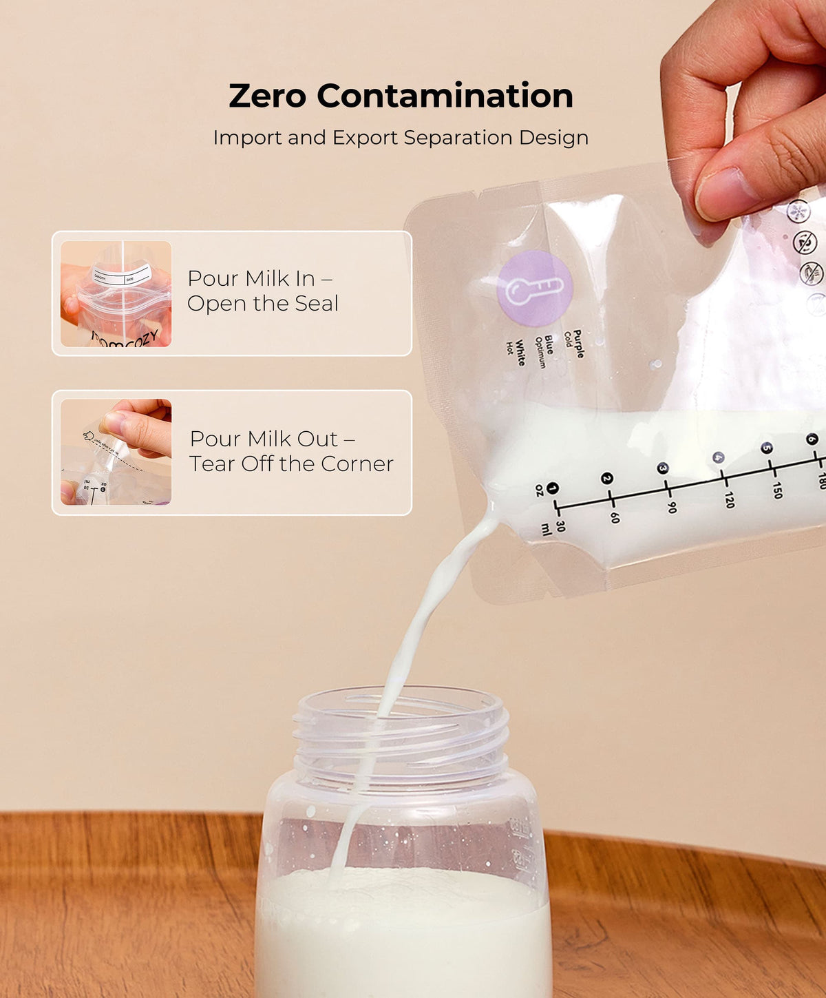 Momcozy Breastmilk Bag 50pcs