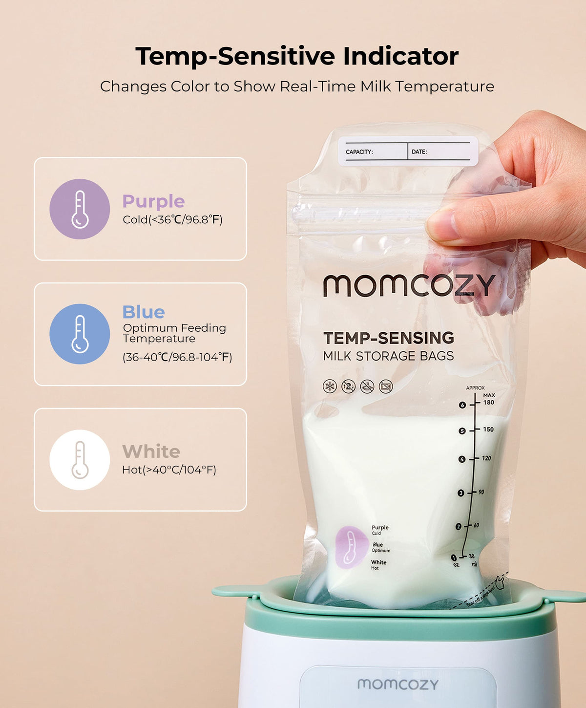 Momcozy Breastmilk Bag 50pcs