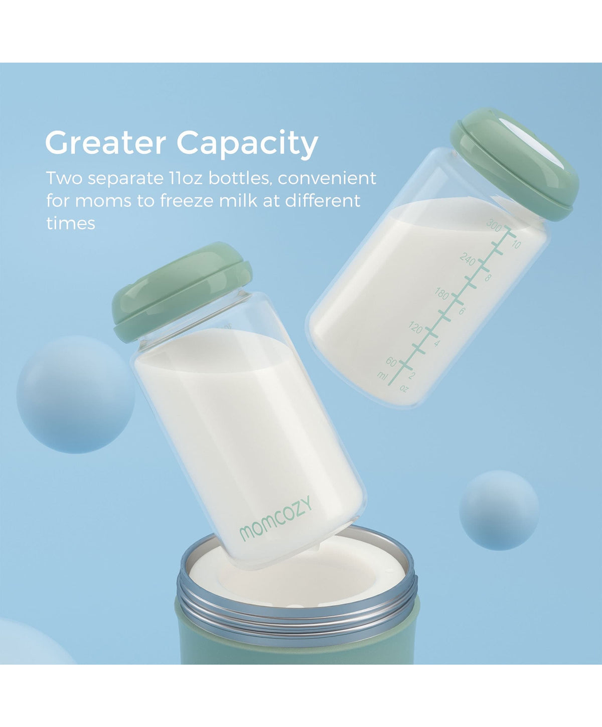 Momcozy Portable Breast Milk Cooler - Green