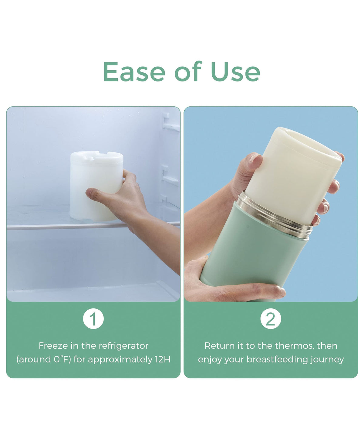 Momcozy Portable Breast Milk Cooler - Green