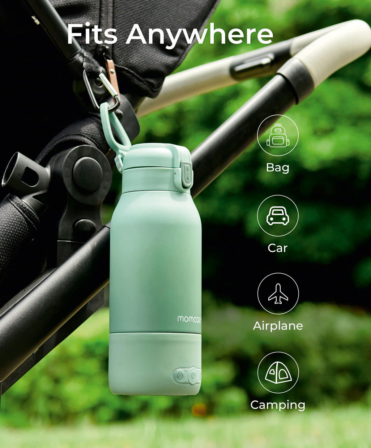 Momcozy Portable Milk Warmer for Travel - Green
