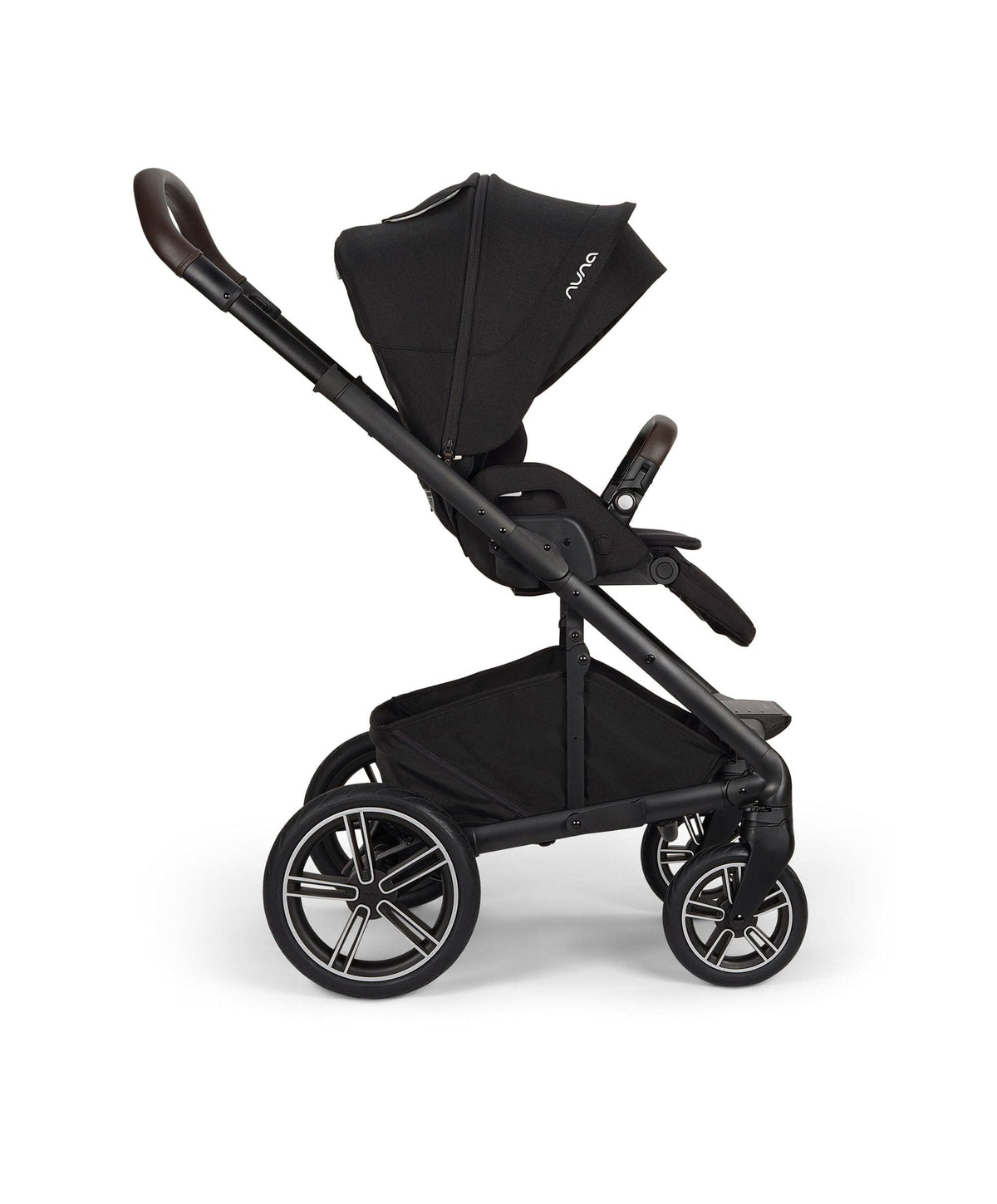 Nuna Mixx Next Pushchair Bundle With Carrycot Stand & Arra Flex Car Seat & Base - Caviar
