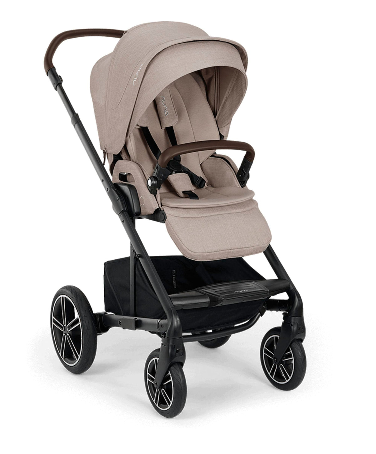 Nuna Mixx Next Pushchair Bundle With Carrycot Stand & Arra Flex Car Seat & Base - Chateau/Caviar