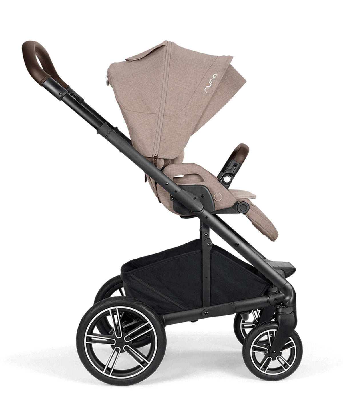 Nuna Mixx Next Pushchair Bundle With Carrycot Stand & Arra Flex Car Seat & Base - Chateau/Caviar