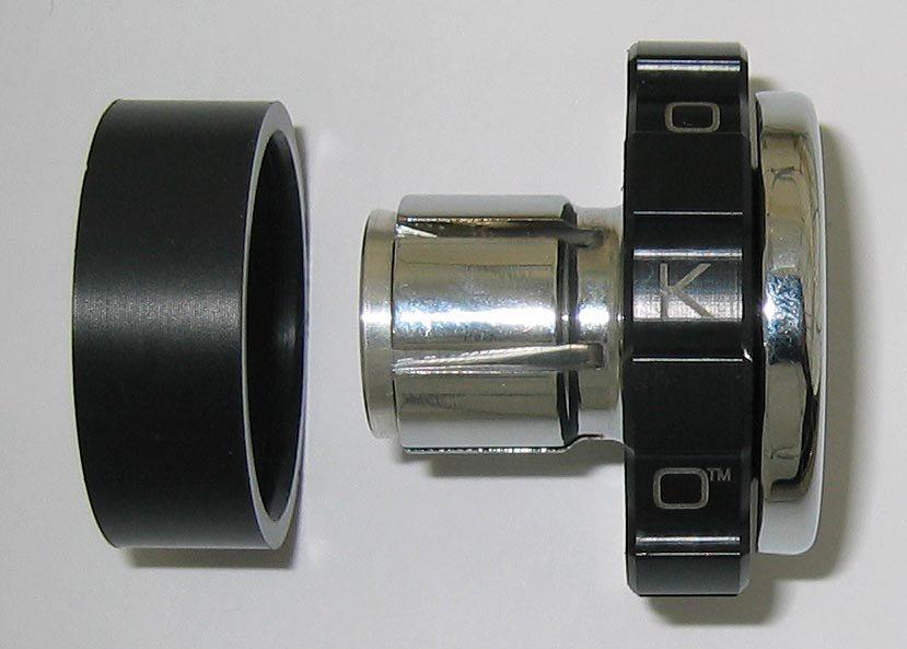 Kaoko Throttle Stabilizer Cruise Control for Yamaha XV1700 Warrior ’08-’14 &amp; V-Star XVS650 ’97-’16 | Snub Style, Chrome Finish, Throttle Side Only