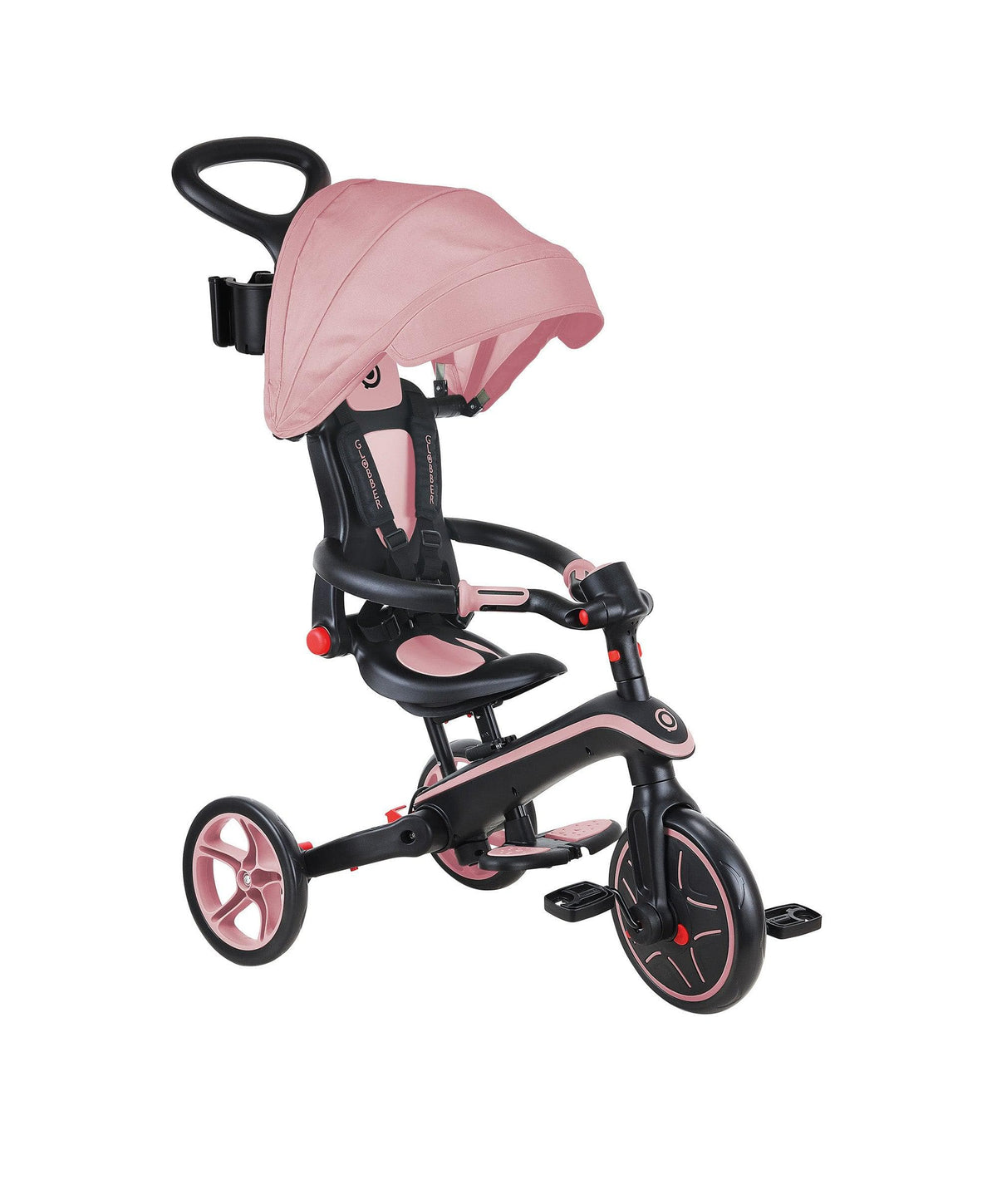 Globber Explorer Foldable 4-in-1 Trike - Pastel Pink