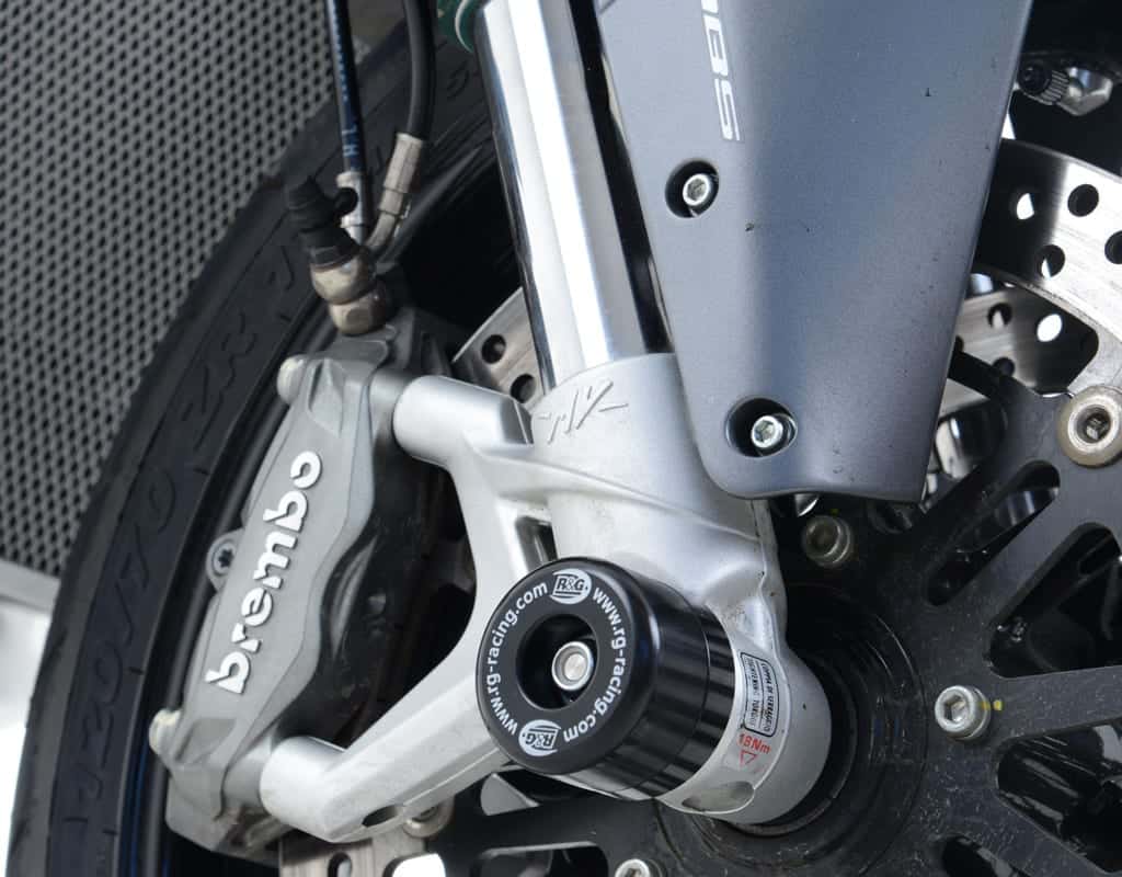 R&amp;G Racing Front Axle Sliders for MV Agusta Stradale 800, Turismo Veloce 800
