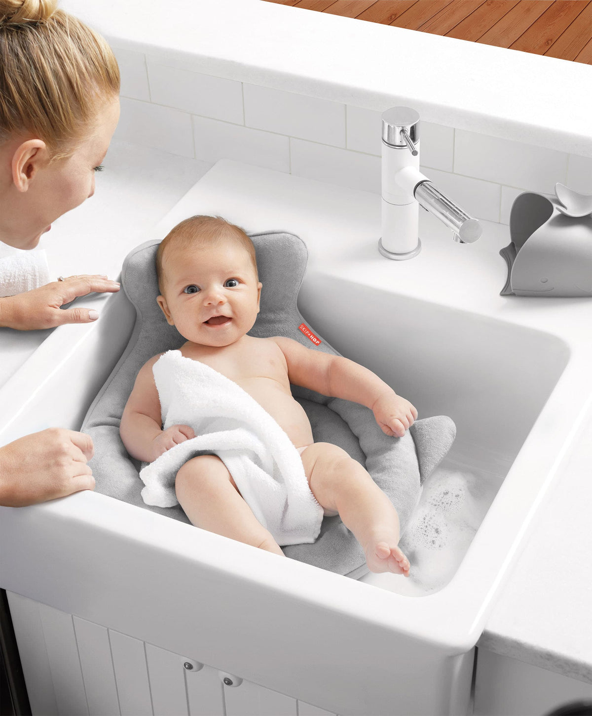 Moby SoftSpot Sink Bather- Grey